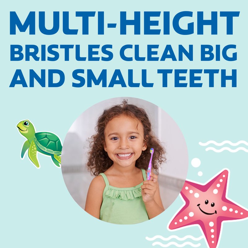 Kids Extra Soft Toothbrush Pack for Ages 2-8 - Ocean Explorer Theme