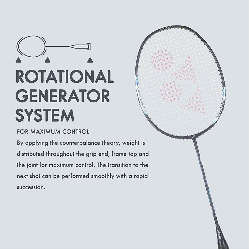 Lightweight Graphite Badminton Racket with Isometric Head and Flexible Shaft