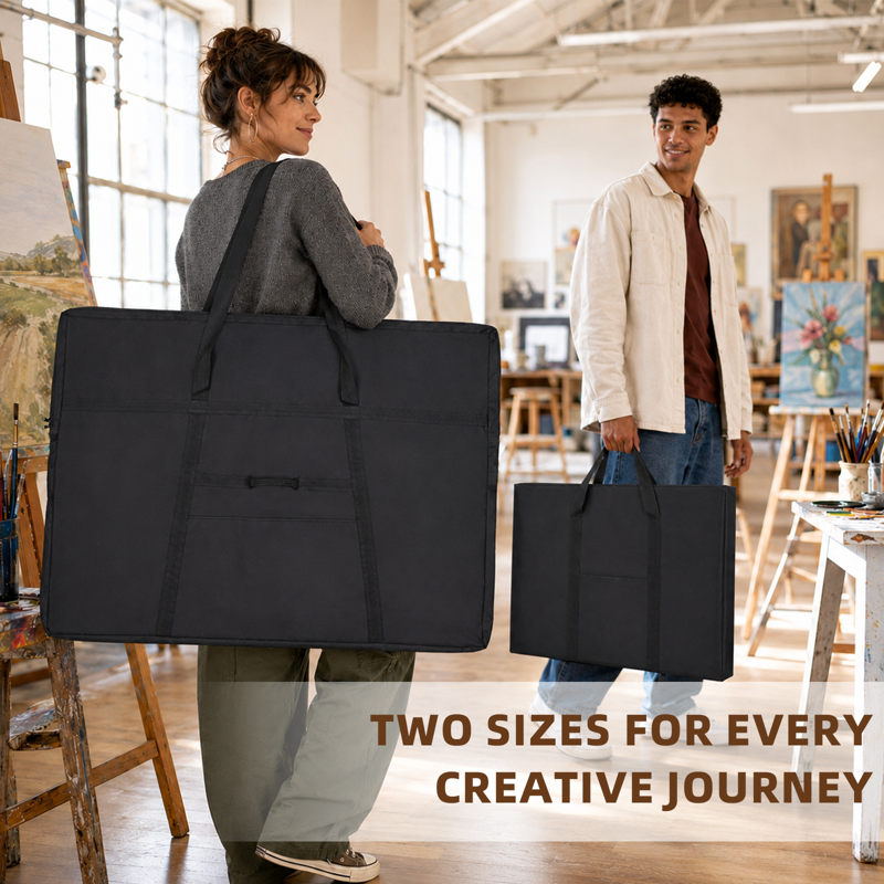 Oversized Weather-Resistant Art Portfolio Tote Bag for Posters & Drawing Boards