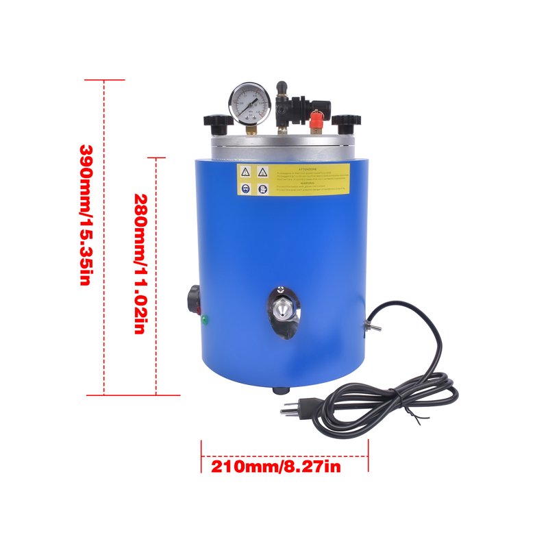 500W Wax Casting Machine with 2 Nozzles, 5.5lb Capacity for Jewelry Making