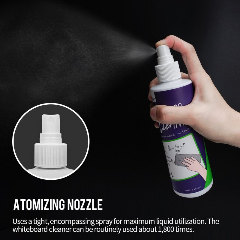 Non-Toxic Whiteboard Cleaner Spray - Low Odor, 8.5 fl oz