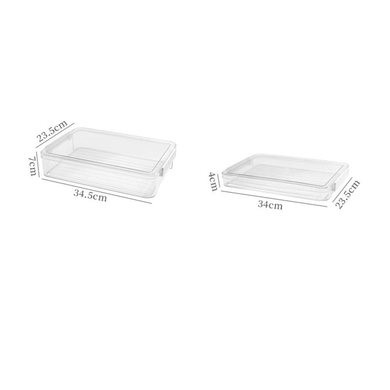 A4 Document Storage Box Office File Organizer Stackable Clear Plastic
