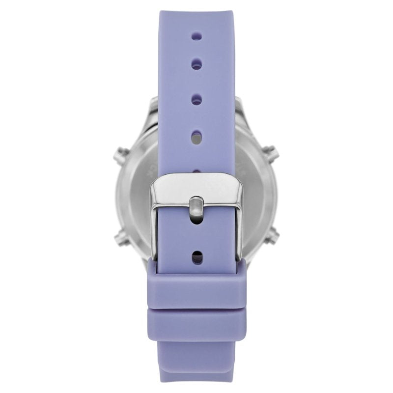 Digital Wristwatch for Women with Lavender Silicone Band - Time and Tru