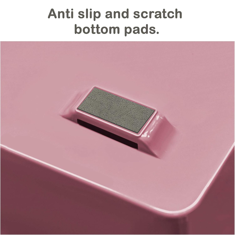 Acrimet 3-Tier Letter Tray Organizer - Side Load, Pink Plastic Desktop File Holder
