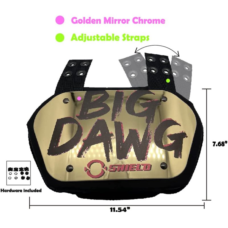 Adult Football Back Plate for Impact Protection - Lightweight & Ventilated