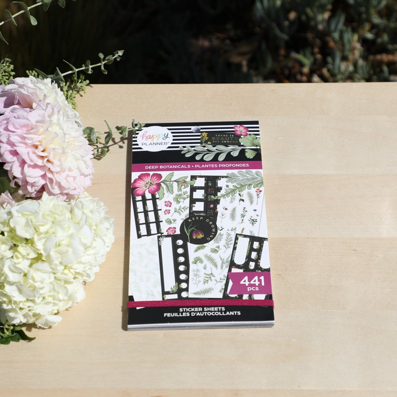 Planner & Appointment Book with 441 Stickers - 9 x 4.75 Inches Assorted Colors