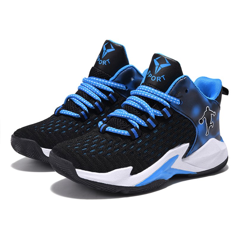 Children's Basketball Shoes Boys Girls Non-Slip Sports Sneakers - Breathable Mesh, Flexible Outsole