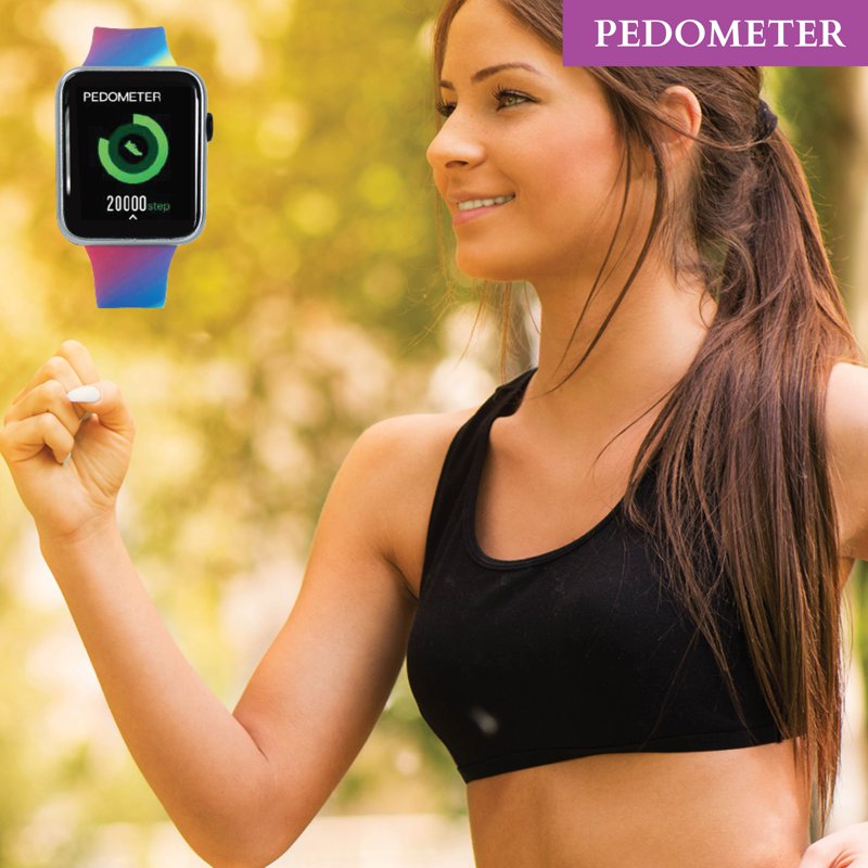 Unisex Smartwatch with Heart Rate Monitor & Fitness Tracking - Rose Gold