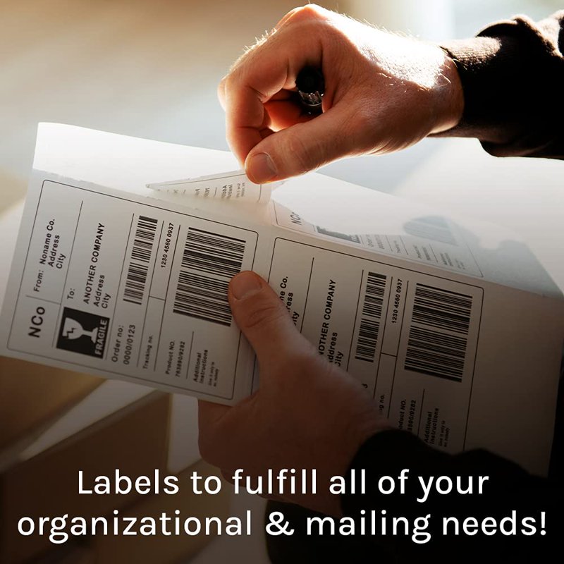 Premium Label Supply White Address Labels - 2x4 Inches, Printable, 250+ Sheets