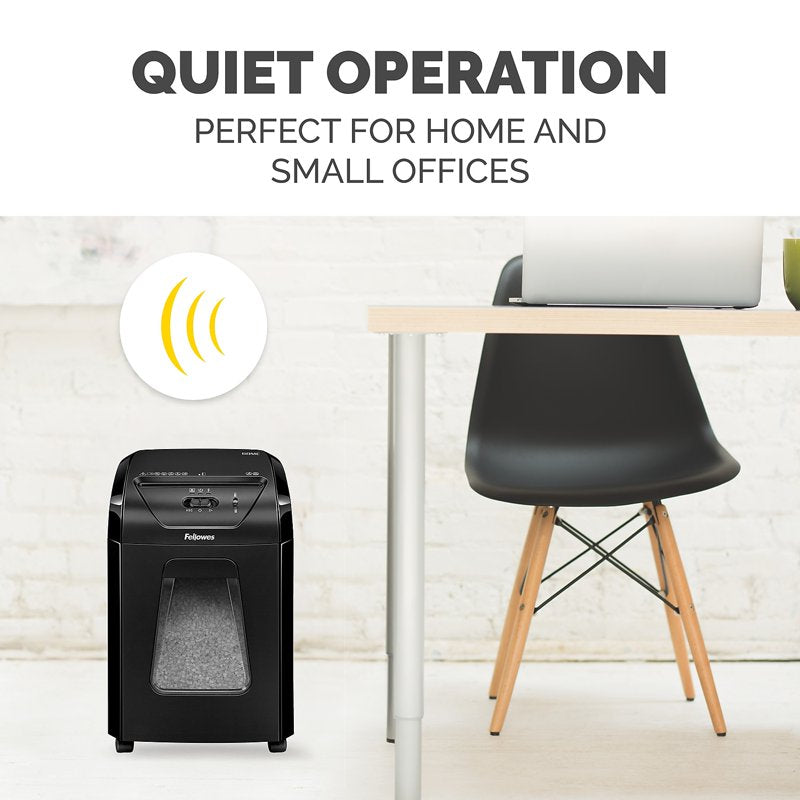 Micro-Cut Office Shredder for 10 Sheets with Safety Lock, 1257 Particles