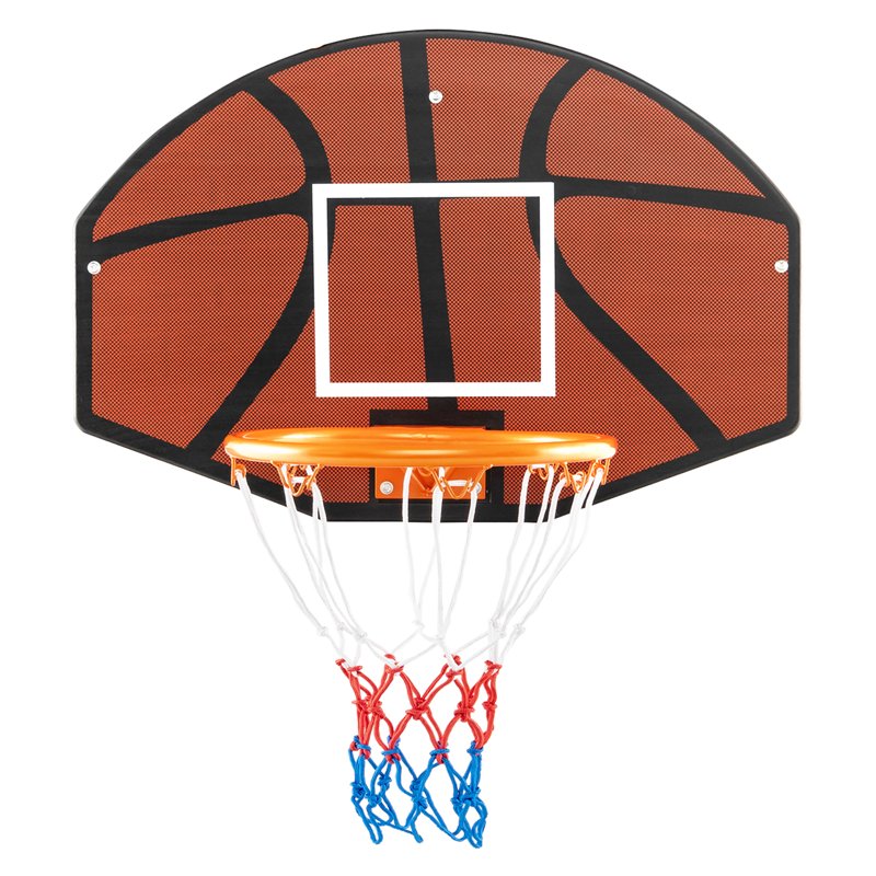 26-Inch Wall Mounted Basketball Hoop Set with Shatterproof Backboard Indoor Toy Gift