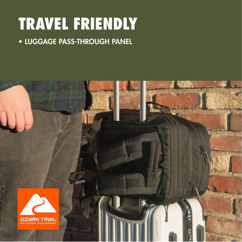 Travel Daypack Backpack 34L with Laptop Sleeve and Security Pocket