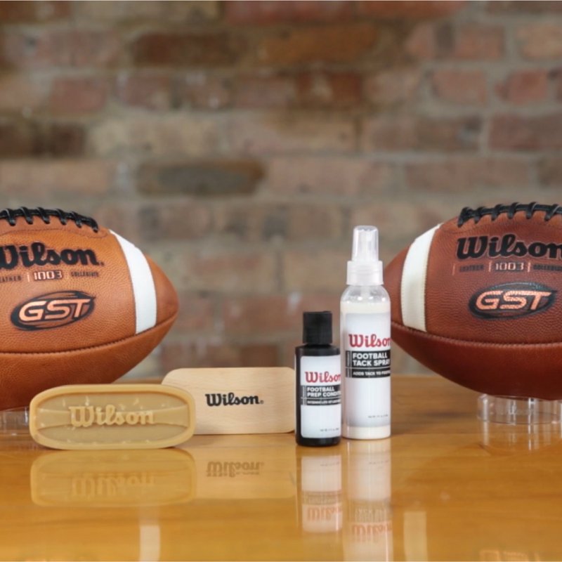 Football Conditioning Kit with Wax and Brush for Leather Balls