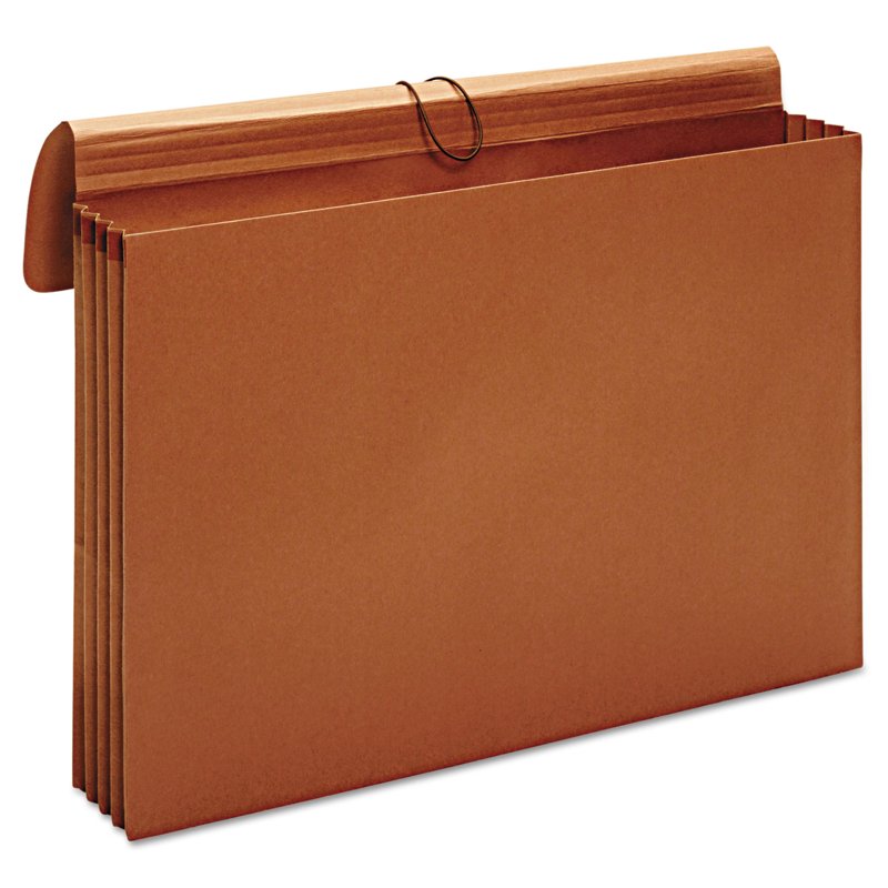 Expanding Wallet 3.5 Inch Capacity - Brown Document Wallet for 12x18 Paper