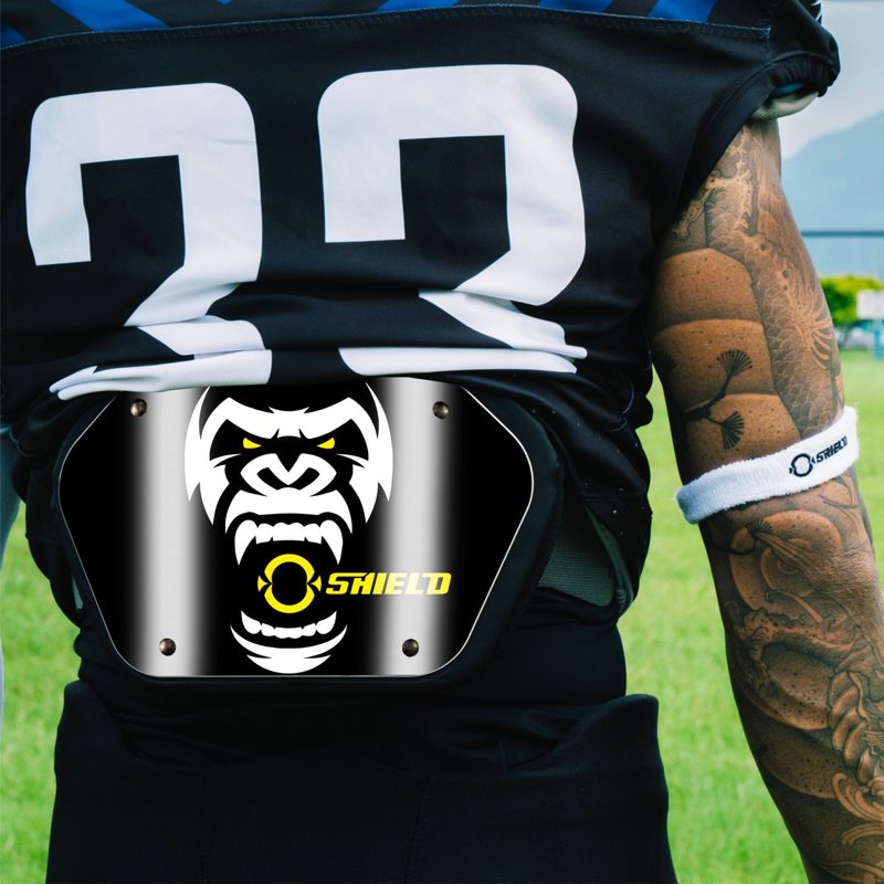 Adjustable Football Back Plate Protector for Youth & Adults - Impact-Resistant Sports Gear
