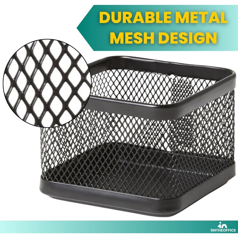 Mesh Paperclip Holder for Desk - 2 Pack Office Organization Accessories