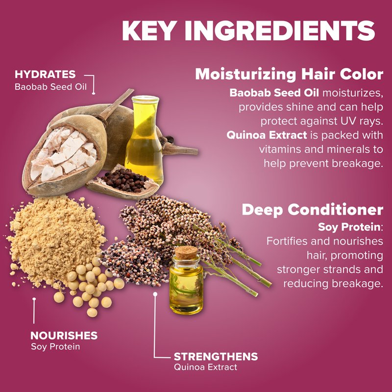 Vegan Semi-Permanent Hair Color Kit - Multiple Shades, No Bleach Needed