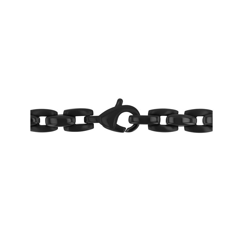 Men's Stainless Steel H-Link Chain Necklace 24 Inch - Modern Jewelry