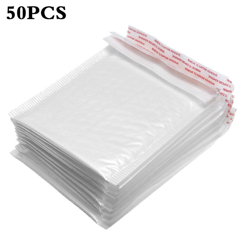 Poly Bubble Mailers with Reinforced Sealing Flap - Multiple Sizes & Quantities