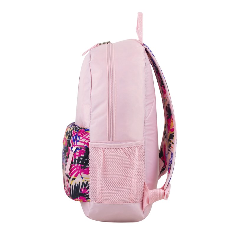 Kids Backpack with Pencil Case Pink Tropics & Butterfly Flowers