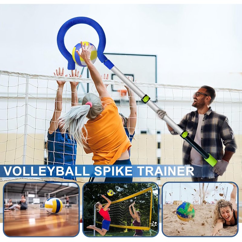 Adjustable Volleyball Spike Trainer - Lightweight & Durable for Beginners