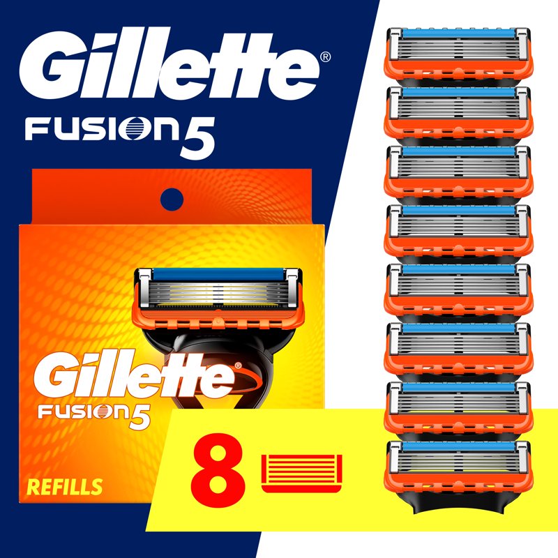 Gillette Fusion5 Handle & 15 Razor Refills - Men’s Shaving Set