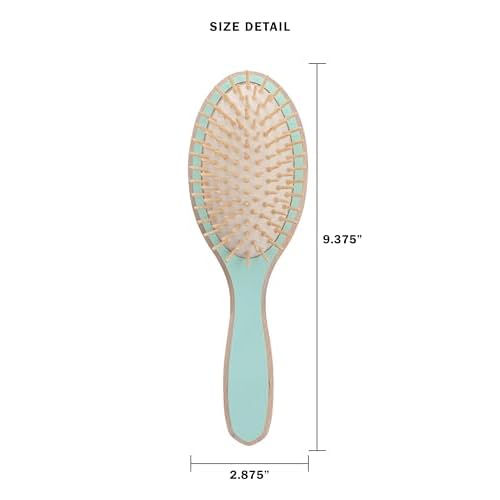 The Bay by Cricket¢â Blondie Wooden Paddle Hair Brush Painted Ladies Series with Wood Bristles for Enhanced Smooth and Shiny Hair Results