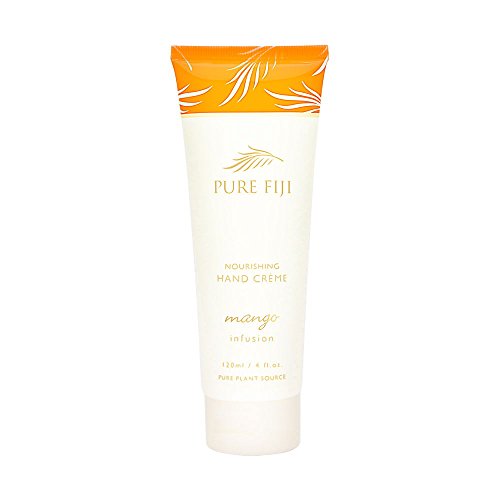 PURE FIJI Nourishing Hand Cream - Deep Moisturizing Hand Cream for Women and Man, Hand Lotion For Dry Hands - 24 Hour Moisture, Organic Ingredients, Mango, 4 oz