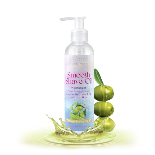 Shave Oil for Women 6.76 fl oz | Pre-Shave & Shaving Oil Treatment | Soothe, Hydrate, Nourish Skin, Womens Shaving Cream with Olive Oil & Vitamin B3, For All Skin Types