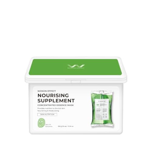 Wonjin Effect NOURISHING SUPPLEMENT DAILY MASK 30Sheets Hydrating, Moisturizing, Skin Elasticity, Wrinkle Care