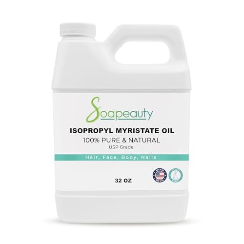 ISOPROPYL Myristate Cosmetic Grade for Soap Making, Fragrances, Shampoo, Creams & Lotion, Makeup & Adhesive Remover, Antiperspirants & Deodorants | (32 OZ)