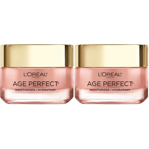 L'Oreal Paris Age Perfect Rosy Tone Anti-Sagging Face Moisturizer,Renew & Revive Healthy Tone,1.7 oz (Packaging May Vary),(Pack of 2)