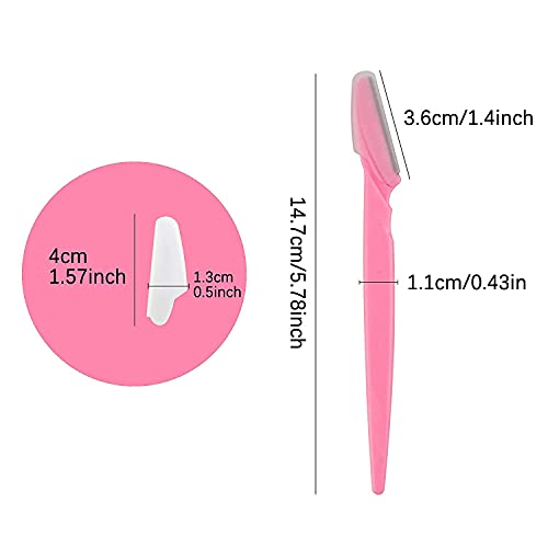 Eyebrow Razor 62 Pcs Multipurpose Exfoliating Dermaplaning Tool Trimming and Shaving Grooming for Face and Eyebrow Shaper for Women and Man Mooerca