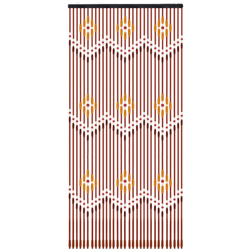 Wooden Beaded Door Curtain - 31 Lines Bamboo & Wood Home Decor