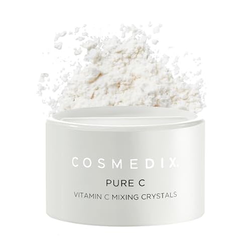 COSMEDIX Pure C Mixing Crystals, Vitamin C Powder for Face - Brightening Facial Skin Care Products for Fine Lines & Uneven Skin Tone - Ultra Fine Mixing Face Powder for Moisturizers & Serums
