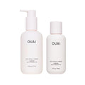OUAI Anti Frizz Cream Travel Duo - Moisturizing Hair Cream with Frizz Control & Heat Protection - Provides Lasting Hydration with Jackfruit & Beetroot - Paraben & Sulfate Free (2 Count, 6 Oz/ 3 Oz)