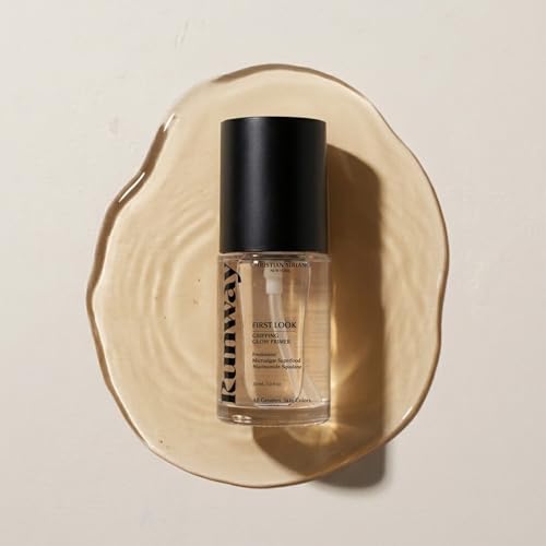 FIRST LOOK Gripping Glow Makeup Primer - Skin Care Face Serum with Freshwater Microalgae, Niacinamide, Squalane - Bioactive Hydrating Primer Serum Hybrid for Radiant Face Makeup - 30 ml / 1 fl oz