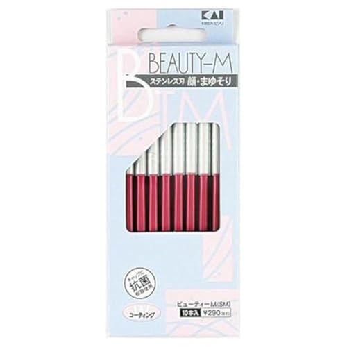 Japanese KAI Razor for Women's Face Eyebrow Shaving Care Beauty-M from Japan¡¡10 Razors inclued