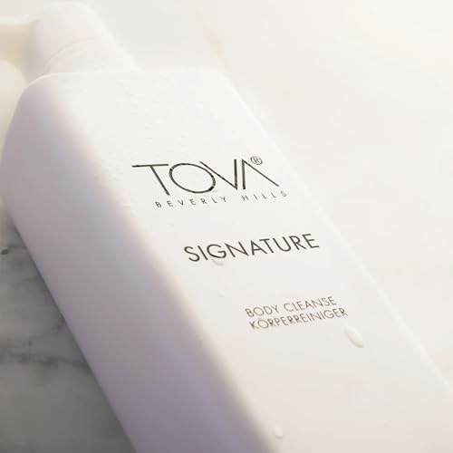 Tova Signature Body Cleanse with Pump ? Moisturizing Fresh & Floral Shower Gel for Women ? Cornflower Sea Fennel ? USA-Made & Cruelty-Free ? 16.9 fl oz