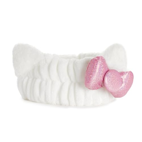 The Cr?me Shop x Hello Kitty Y2K Plush Spa Headband, Spa Headband for Washing Face, Skincare Headbands, Soft & Fluffy Headbands for Women, Cruelty-Free & Vegan (Bling Bling)