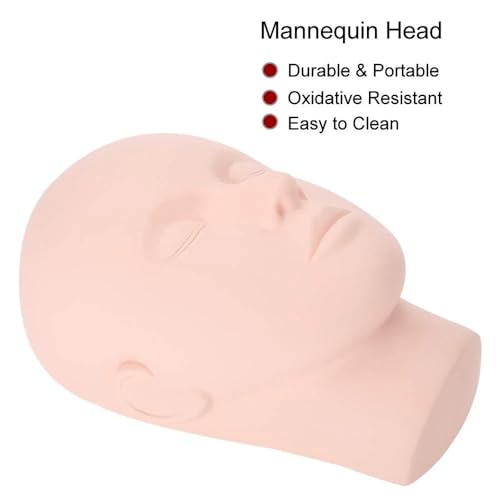 YIMART 1pcs Professional 23cm Mannequin Training Head Cosmetology Eyelash Eye Extension Practice