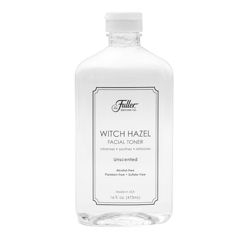 Fuller Brush Witch Hazel Facial Toner - Alcohol-Free, Organic Aloe Vera & Witch Hazel, 16 fl. oz, Paraben & Sulfate-Free, Cleanses - Soothes, Refreshes - Made in USA (Unscented)