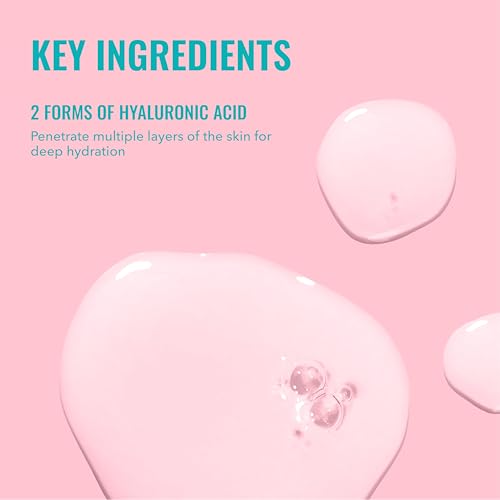 Good Molecules Hyaluronic Acid Serum Pack 2 ? 30 ml Each | 1% Hyaluronic Acid, Non-Greasy Ultra Hydrating Serum, Facial Moisturizer for Plumper Skin, Skin Care for Face