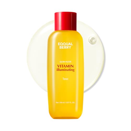 EQQUALBERRY Vitamin Illuminating Skincare Set ? Toner + Serum + Cream | Vitamin C & Niacinamide | Targets Dark Spots | Ceramides for Skin Barrier | Lightweight, Glowy Hydration