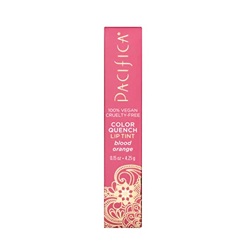 Pacifica Tinted Lip Balm ? Blood Orange Flavor ? Sheer Hydrating Balm with Coconut Oil & Cocoa Butter ? Vegan, Cruelty-Free, Dermatologist Tested ? 0.15 oz (Pack of 2)