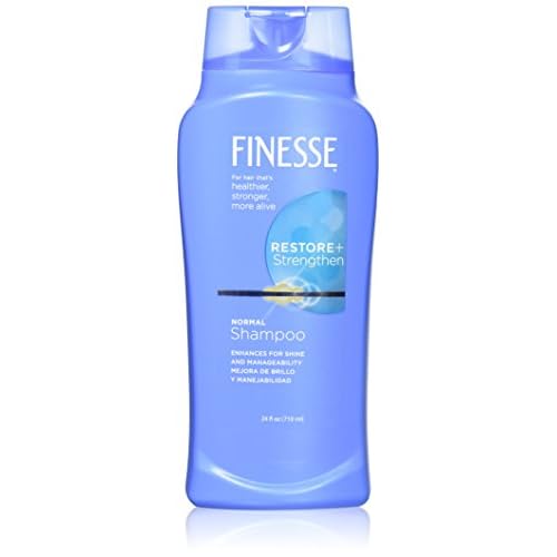 FINESSE Restore + Strengthen Normal Shampoo, 24 oz, Moisturize & Repair Dry or Damaged Hair for Soft, Healthy Looking Hair
