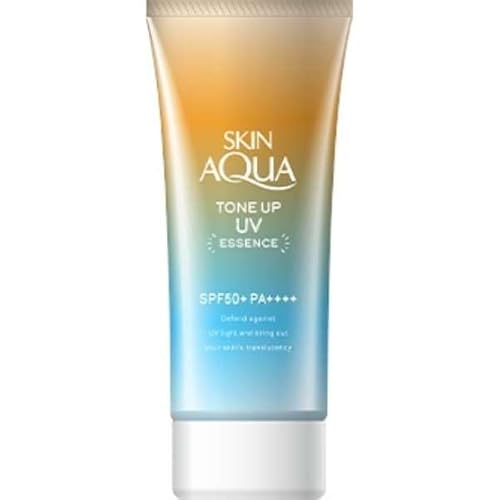 Skin Aqua Sunscreen Tone Up Uv Essence Latte Beige Color 2.82oz(80g) Savon Scent SPF50+ PA++++