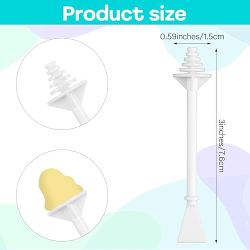 100 Pcs Nose Waxing Sticks Plastic Nasal Cleaning Applicators For Painless Nostril Ear And Eyebrow Hair Removal Nose Hair Wax Sticks Nose Wax Applicator Sticks For Nostrils Ears Face Cleaning