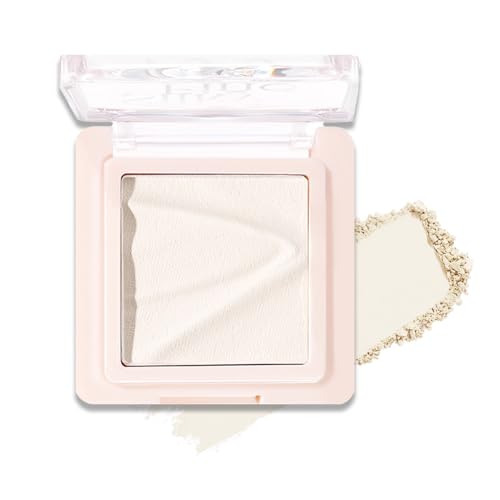 Contour & Highlighter Palette - Nude Pink Beige White Clear Natural Brightening, Non-Cakey Satin Finish for Flawless Sculpting (01# Milk Rice White)