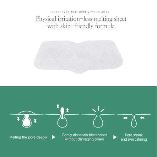 Blackhead Melting Mask 5ea - Gentle Nose Mask for Blackhead Dissolving, Pore Tightening, Exfoliating with BHA, Salicylic Acid, Centella Asiatica, Oil Control